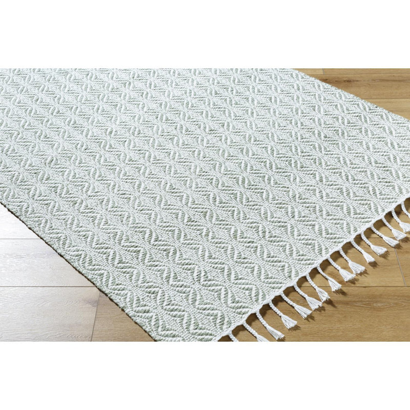 Bhaktivinod Hand Woven Area Rug, Rectangle 5' x 7'6"