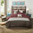 Elegant 7 Piece Bedding Sets Polyester Cal King, Embroidered Home Style