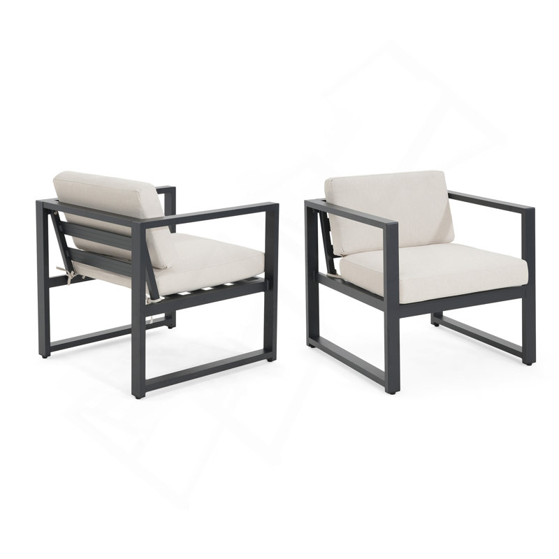 Ensemble de 2 chaises d'extérieur Navan
