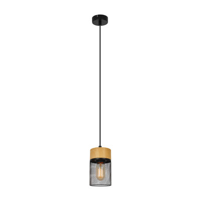 1 - Light Stainless Stee Cylinder Pendant