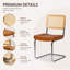 Chaise en porte-à-faux 19,3 po Mid-Century-129453334