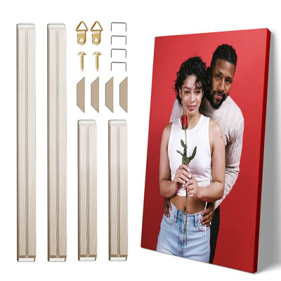 P&L Art Canvas Frame Kit Stretcher Bar - 16X18 Inch Customized Wooden Frames for Oil Painting & Gallery Wrap Wall Art