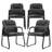 Kojiro PU Leather Conference Reception Chair Set in Bulk with Padded Armrests, Waiting Room Chairs