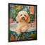 Caniche chien bain Time Bubbles I - Décoration murale chien-112909637-112909632