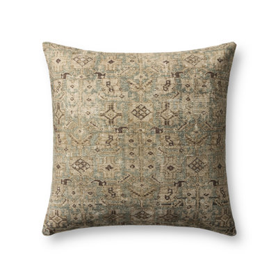 Lombard Vintage Look Cotton Throw Pillow