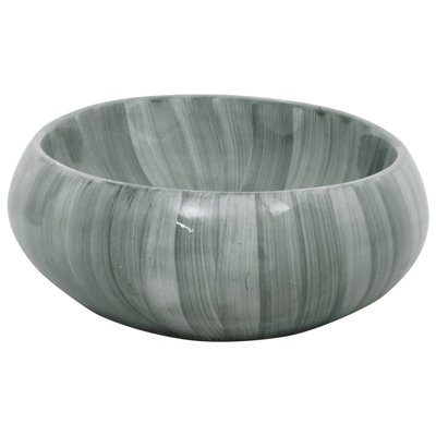 Metro Lane Brenaya 59mm L x 40mm W Grey Ceramic Oval Sink