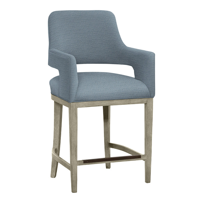 Tabouret de bar et de comptoir Josie, Amande chamois, Perigold Page Harbor, Tabouret de comptoir (siège d'une hauteur de 26,5