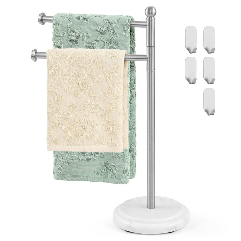 Porte-serviettes essuie-mains KES Anti Wobble, Nickel brossé