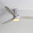Kemp 52'' 3 -Blade LED Flush Mount Ceiling Fan with Remote Control and Light Kit Included-166947614