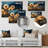 Sunset Dandelion Field IV - Floral Metal Wall Art Living Room-1166995836