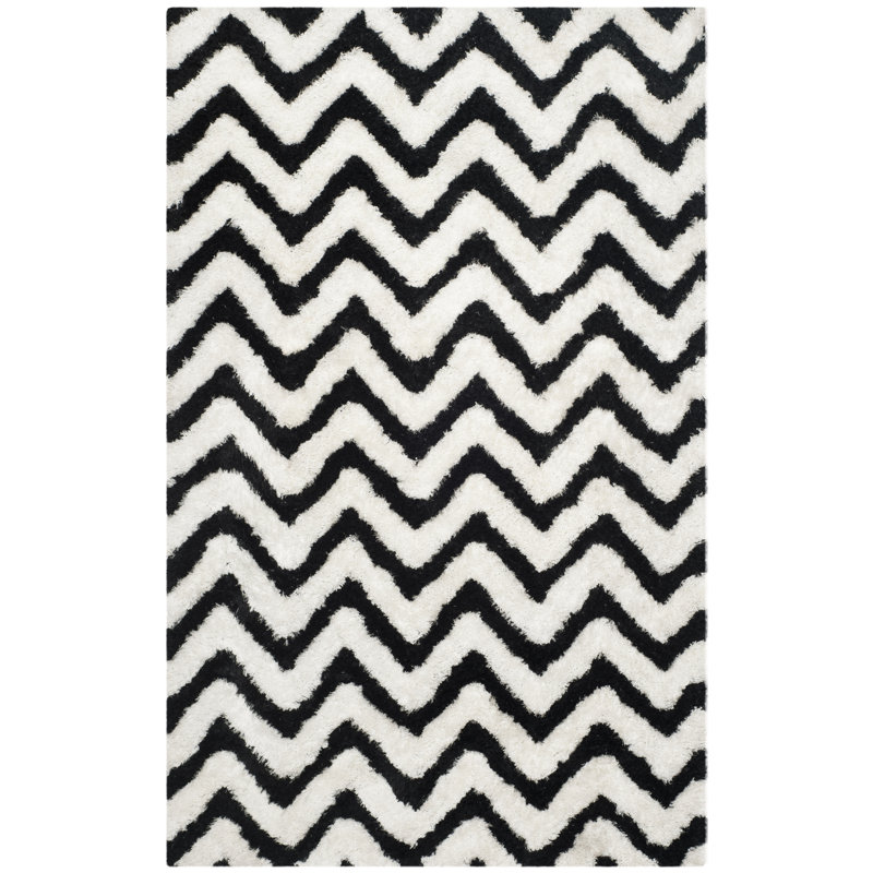 Chevron Hand Woven Area Rug, Rectangle 91 x 152cm