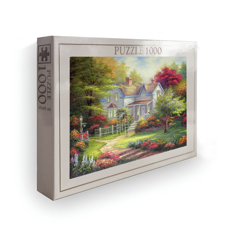 1000-Piece Jigsaw Puzzle, 26.8 x 18.9 inches | High-Quality 100% Cardboard, Vibrant Design | Perfect for Family Fun, Stress Relief & Educational Play | Gift for Adults & Kids | Box Size: 13.2 x 9.1 x 2.0 inches