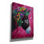 «Epic Graffiti» «Pink Burro» par Heather Gauthier, art mural sur toile, 40 po x 54 po