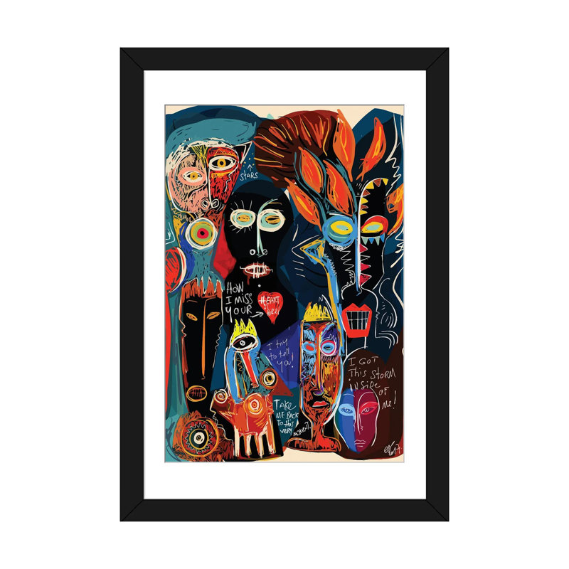 «How I Miss Your Quiet Heart» par Emmauel Signorino, impression sur toile tendue, H 32 po x l 24 po x P 1 po, Cadre noir