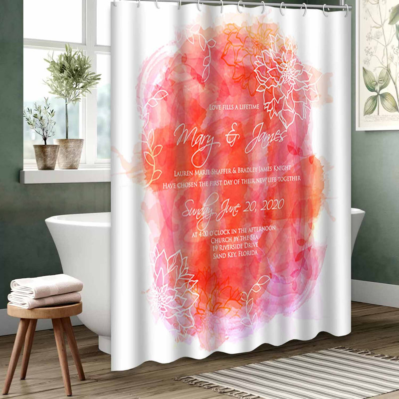 Rideau de douche bleu imperméable, rideaux de douche pour la salle de bain avec 12 crochets, 72" L x 72" W