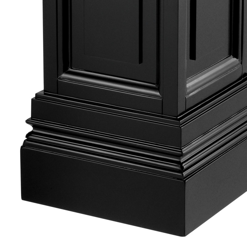 Support pour plante guéridon Salvatore, Noir, H 39,37 po x L 12,99 po x P 12,99 po