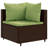  Patio Lounge Set Brown Poly Rattan 9 Piece Set Modular-954056720-954056724
