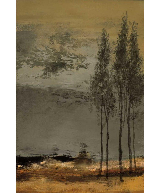 «Red Barrel Studio® Jully, Denis», reproduction d'art sur toile tendue: Peupliers, H 40 po x l 28 po