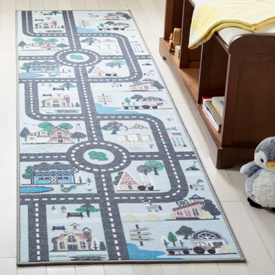 Amsterdam Blue/Dark Gray Rug