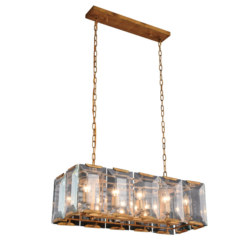 Fouke 10 - Light Golden Iron Kitchen Island Pendant