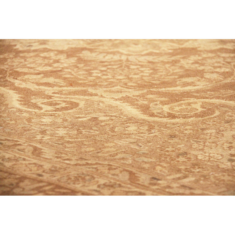 One-of-a-Kind 9'8" X 12'8" 2010s Wool Area Rug in Beige