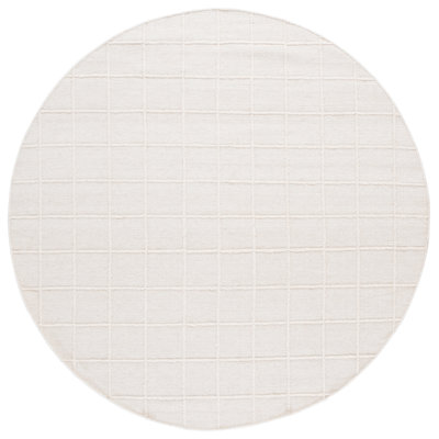 Tapis ivoire en laine / coton tissé à la main Natura 785