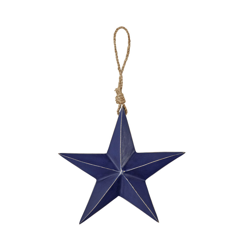 Ornement en forme d'étoile festive, Bleu