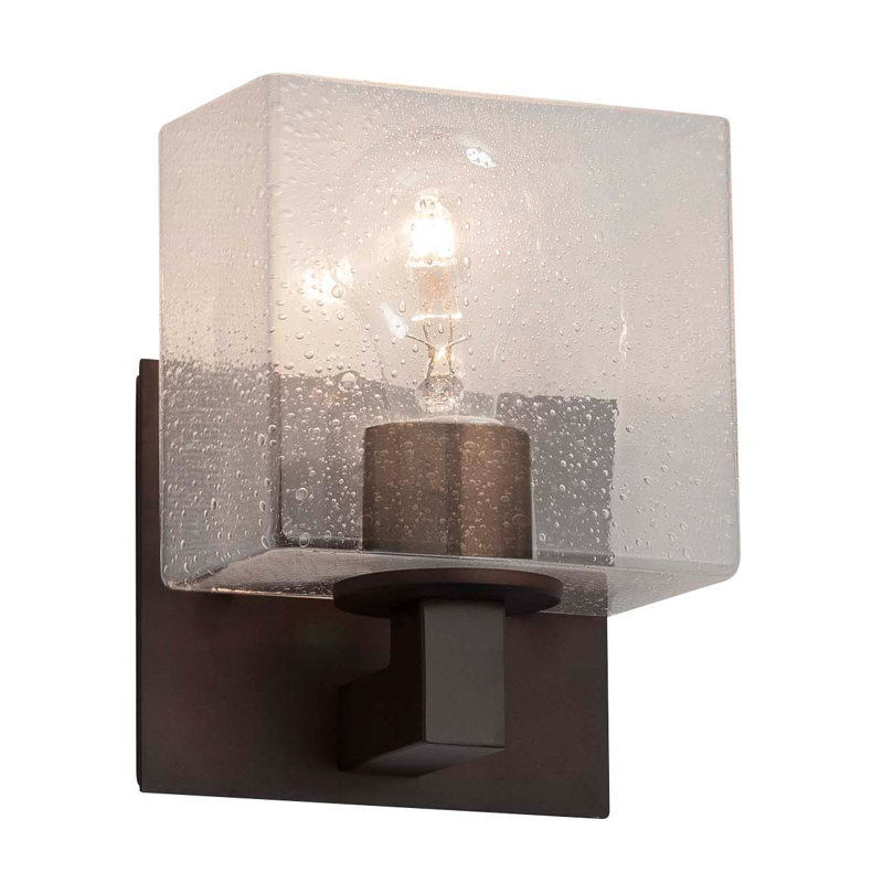 Casson Dimmable Bath Sconce, Brushed Nickel, Mercury Glass