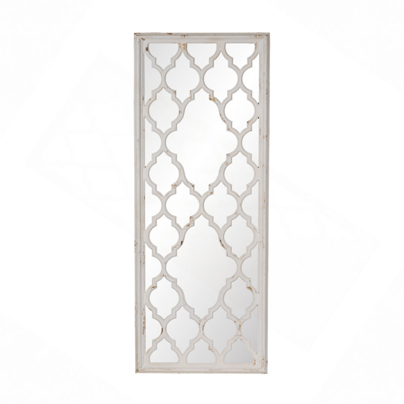 Distressed White Floor Mirror, Full Body Mirror For Bathroom Bedroom Living Room