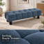 Repose-pieds de 62,53 po avec cadre en bois hybride Blue Boucle