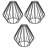 Geometric Wire Cage Lamp Shade with E26 Reducer Rings-1896658962