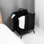 2 paniers à linge 110 L avec couvercle, cartes de tri, panier en tissu noir pour vêtements et cartes en tissu, rangement pour vêtements