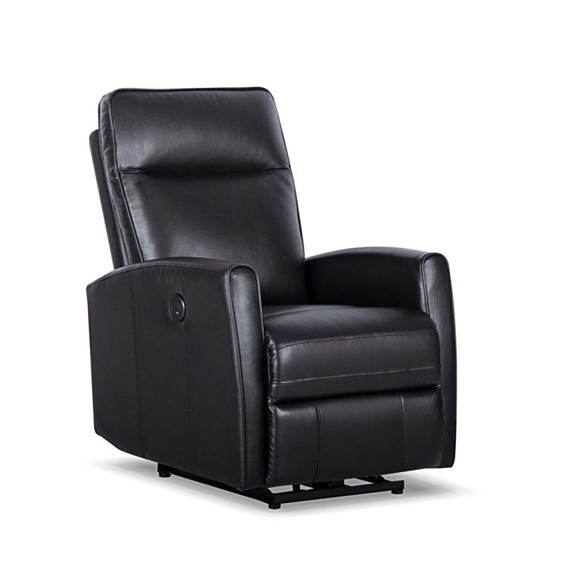 Fauteuil inclinable électrique Meissa, Cuir noir