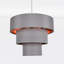 Borwicks Fabric Semi Flush Mount-1331372415