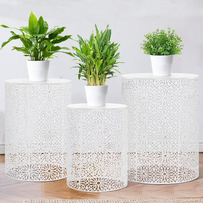 Tabouret de jardin 3 pièces Daisi
