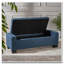 Repose-pieds avec banc de rangement en tissu