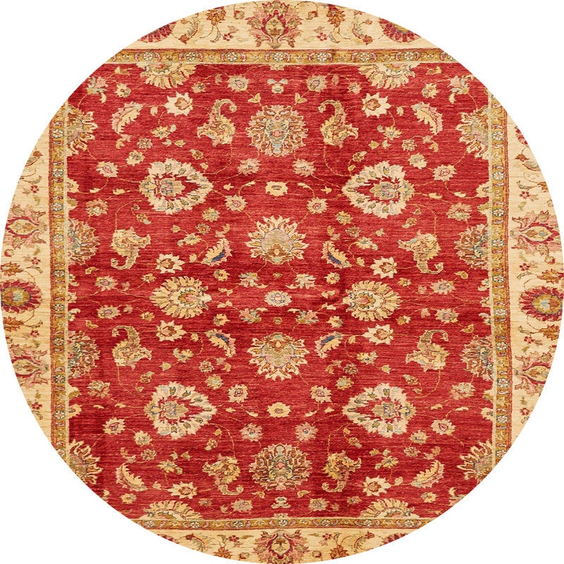 Abstract Indoor Rug, Round 7'