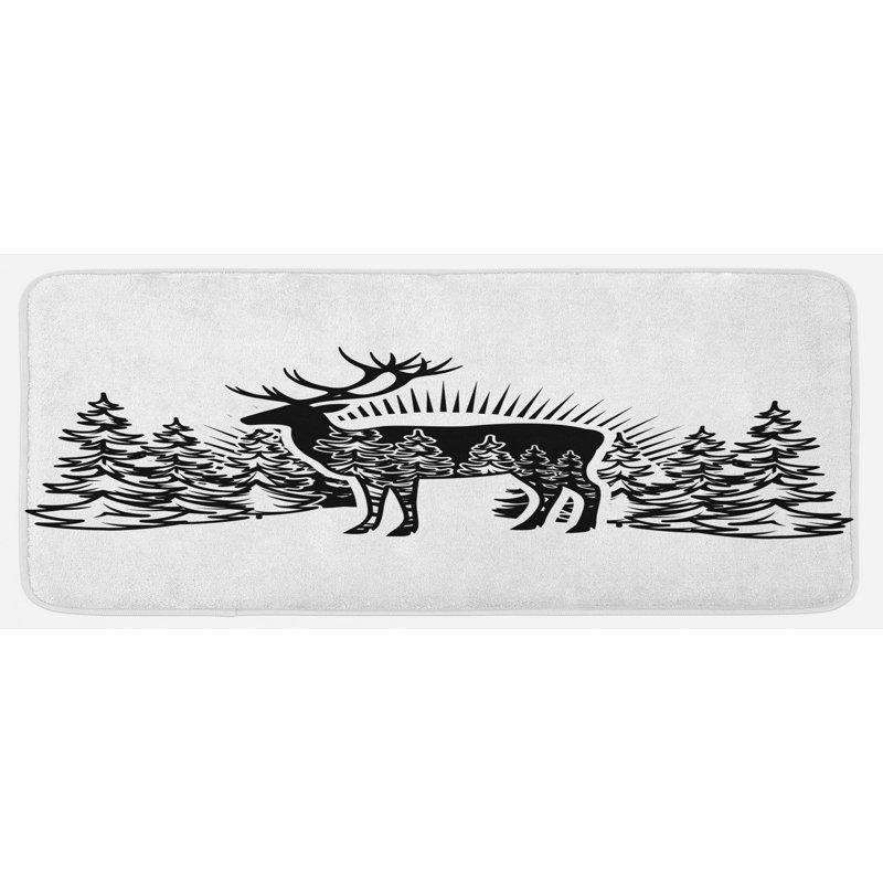 Rustic Polyester Kitchen Mat