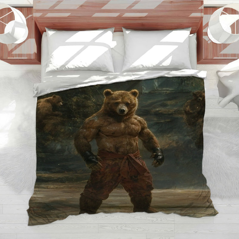 Édredon Martial Bear Bedding, Édredon simple