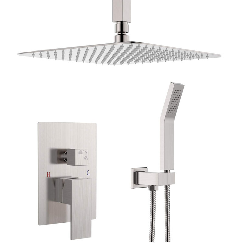 All-In-One Kit with Rough in-Valve, Brushed Nickel