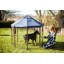 Enclos modulaire pour chiens de 1,5 m avec auvent – ​​Abri intérieur et extérieur pour animaux de compagnie-69682211-69682215