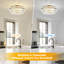 Plafonnier semi-encastré en cristal 3 lumières-775742905