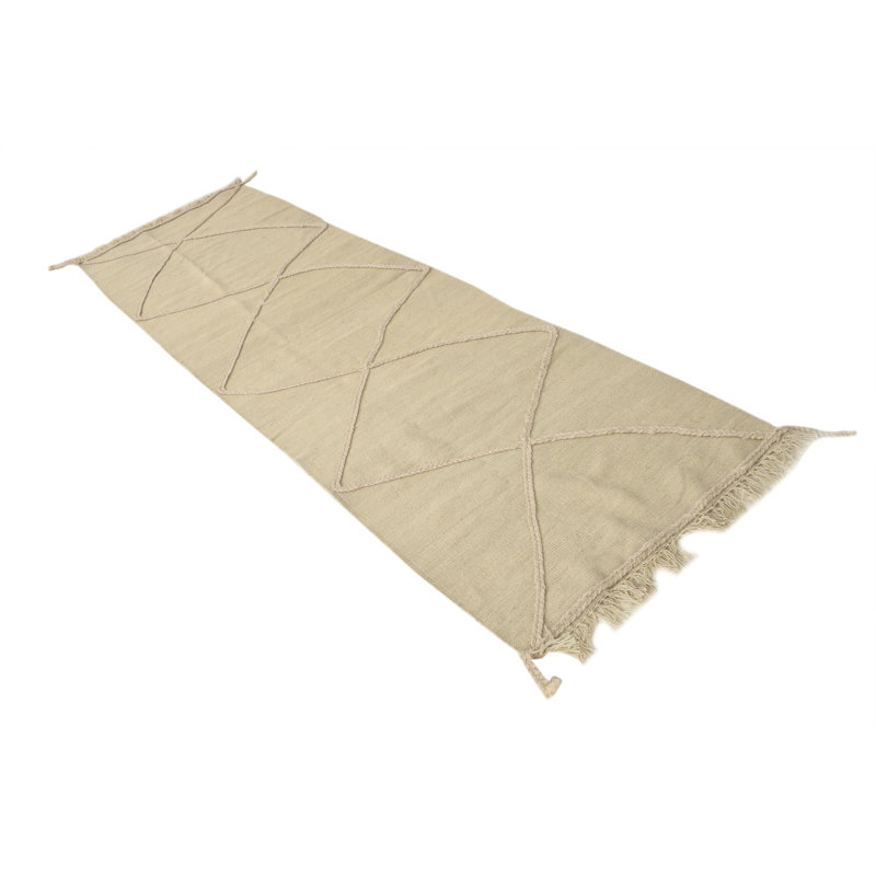 Tapis de couloir ivoire