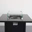 30" Black Powder-Coated Metal Fire Pit