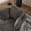 Fauteuil demi-tonneau pivotant moderne surdimensionné avec repose-pieds avec rangement-580976679