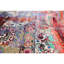 Tapis brun clair et multicolore de haute qualité noué à la main-64621145