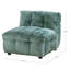 Fauteuil d'appoint sans accoudoirs Amalfi - turquoise-103922325