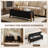47'' Modern Storage Ottoman Benches with Walnut Wood Legs-1151697870