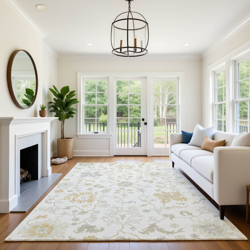 Premium Machine Washable Grilli AMF1854 Global Rug, Rectangle 8' x 10'