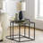 Dakya Glass Top Nesting Tables
